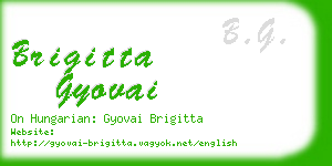 brigitta gyovai business card